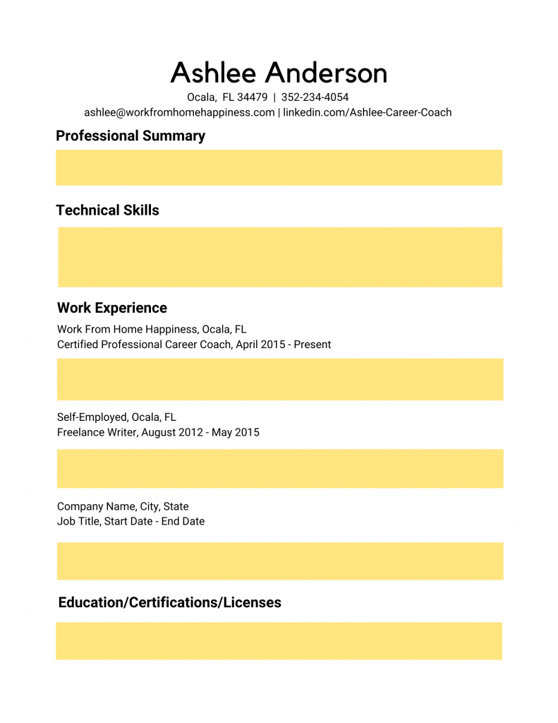 Resume Writing How To: An easy to use template that gets results -- every time.